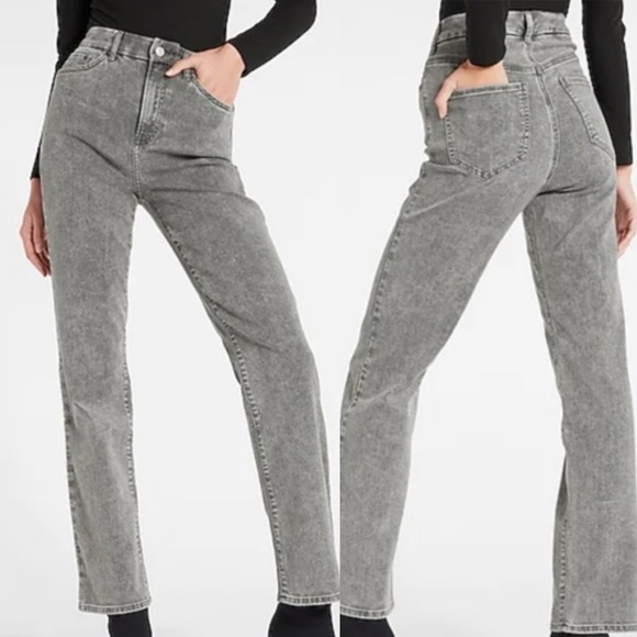 Express Denim - Express acid wash super high rise modern straight hyper stretch ❤️